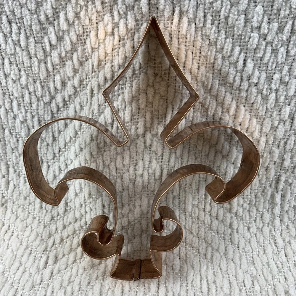Old River Road Copper‎ Cookie Cutter Fleur Del Lis Mardi Gras Boy Scouts Large